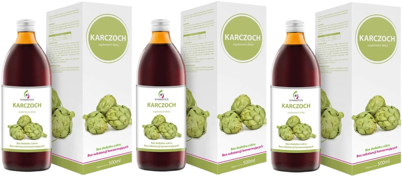 Сок артишока EkaMedica Symbiotics, цинарин, для печени, набор 3 шт