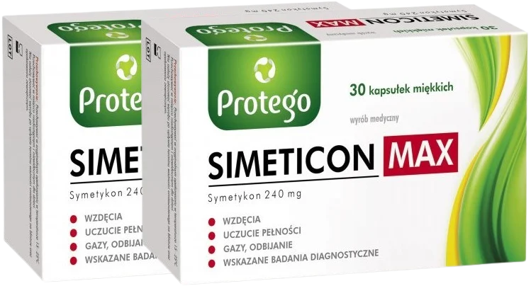 Симетикон Salvum Protego Simeticone Max 240 мг, набор 2 x 30 капсул