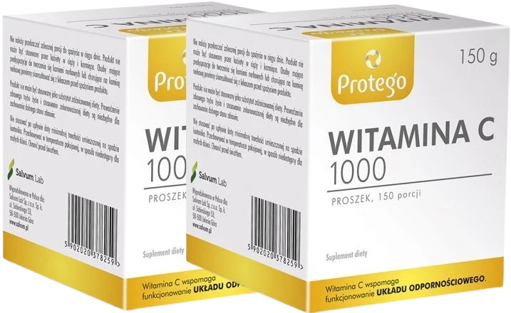 Витамин C Salvum Protego 1000, порошок, набор 2 x 250 г