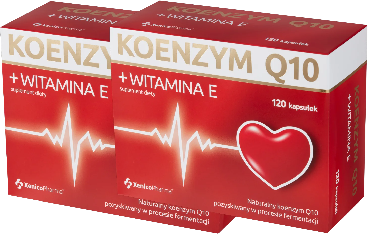 Коэнзим Q10 Xenico с витамином E, 30 мг, мягкие капсулы, 2 упаковки по 120 капсул