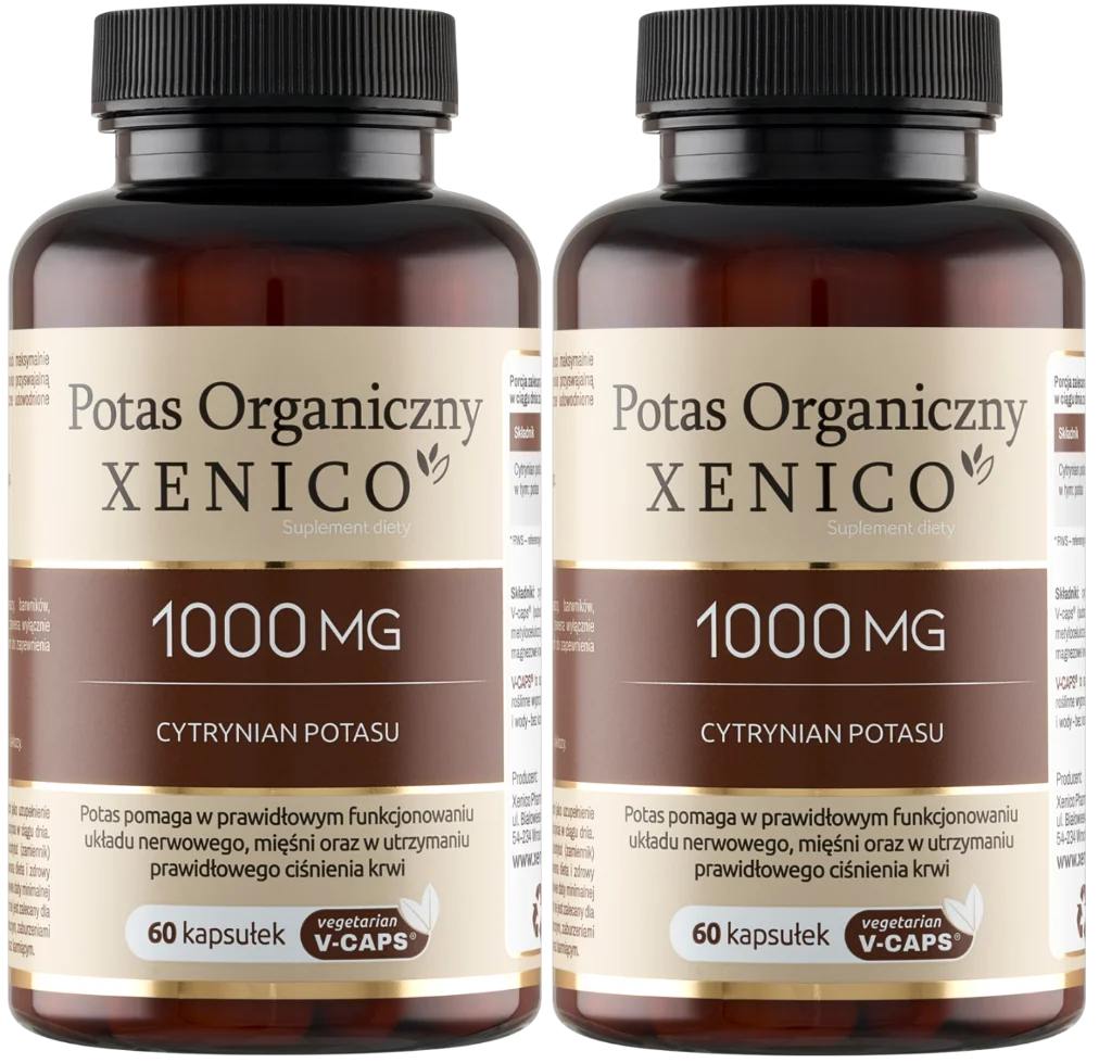 Калий Xenico, цитрат калия, 357,5 мг калия, 2 упаковки по 60 капсул