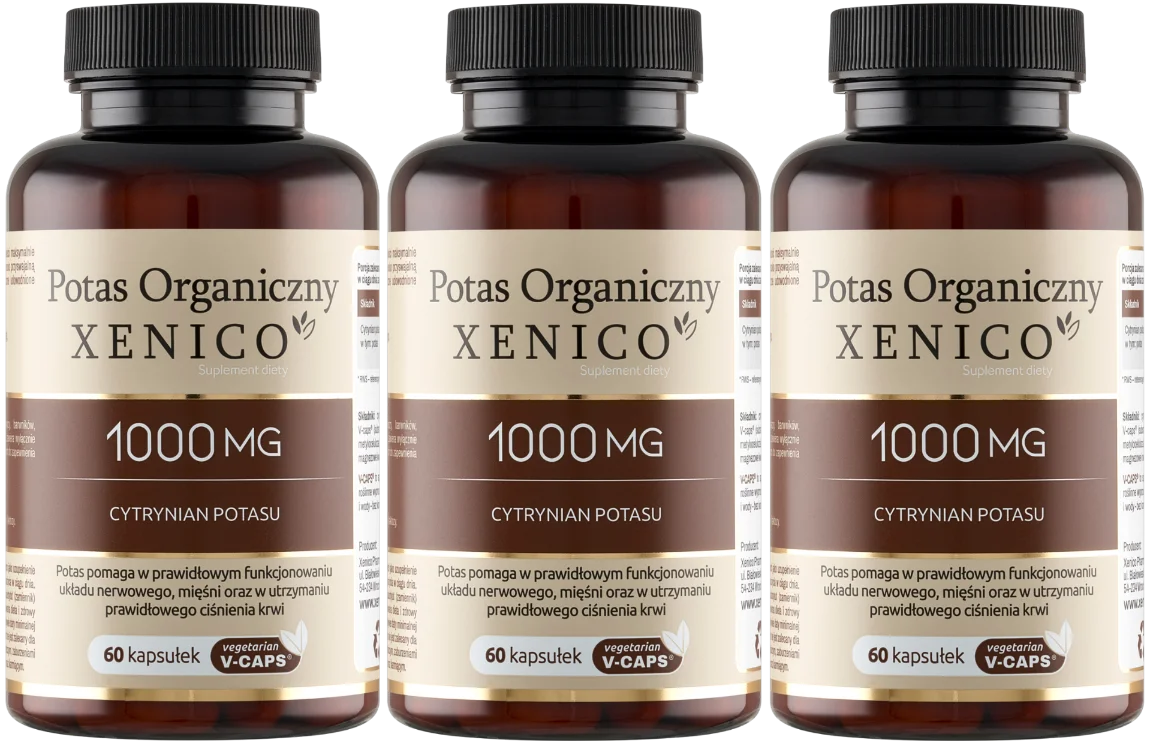 Калий Xenico, цитрат калия 357,5 мг, 3 упаковки по 60 капсул