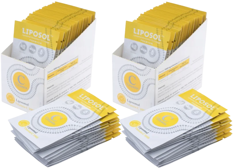Витамин C Liposol 1000 мг, липосомальный, без вкуса, 2 упаковки по 40 саше