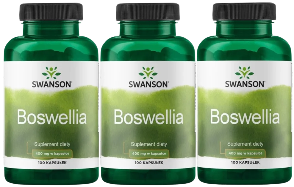 Босвеллия Swanson Boswellia 400 мг, для суставов, 3 упаковки по 100 капсул