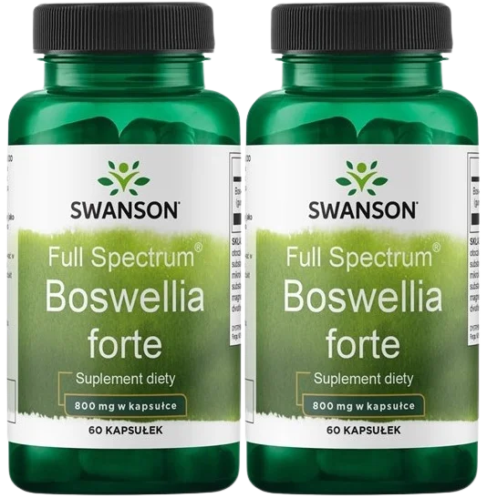 Босвеллия Swanson Full Spectrum Boswellia Forte, 800 мг, 2 упаковки по 60 капсул