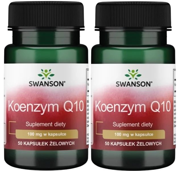 Коэнзим Q10 Swanson Coenzyme Q10, 100 мг, 2 упаковки по 50 капсул