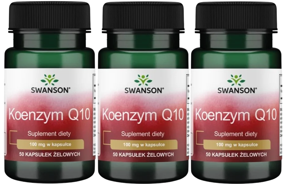 Коэнзим Q10 Swanson Coenzyme Q10 100 мг, для сердца, мягкие капсулы, 3 упаковки по 50 капсул