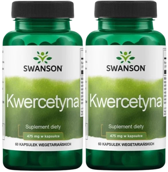 Кверцетин Swanson Quercetin, 475 мг, растительные капсулы, 2 упаковки по 60 шт