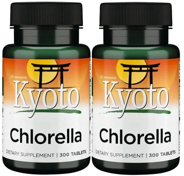 Хлорелла Swanson Kyoto Chlorella, для взрослых, 2 упаковки по 300 таблеток