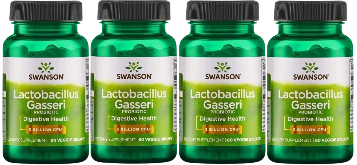 Пробиотик Swanson Lactobacillus Gasseri, растительные капсулы, 4 упаковки по 60 капсул