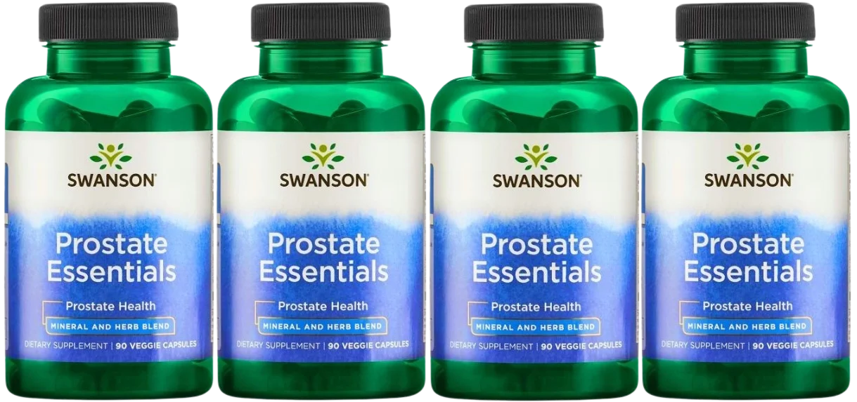 Комплекс для мужчин Swanson Prostate Essentials, пальма сабаль, тыква и цинк, 4 упаковки по 90 капсул