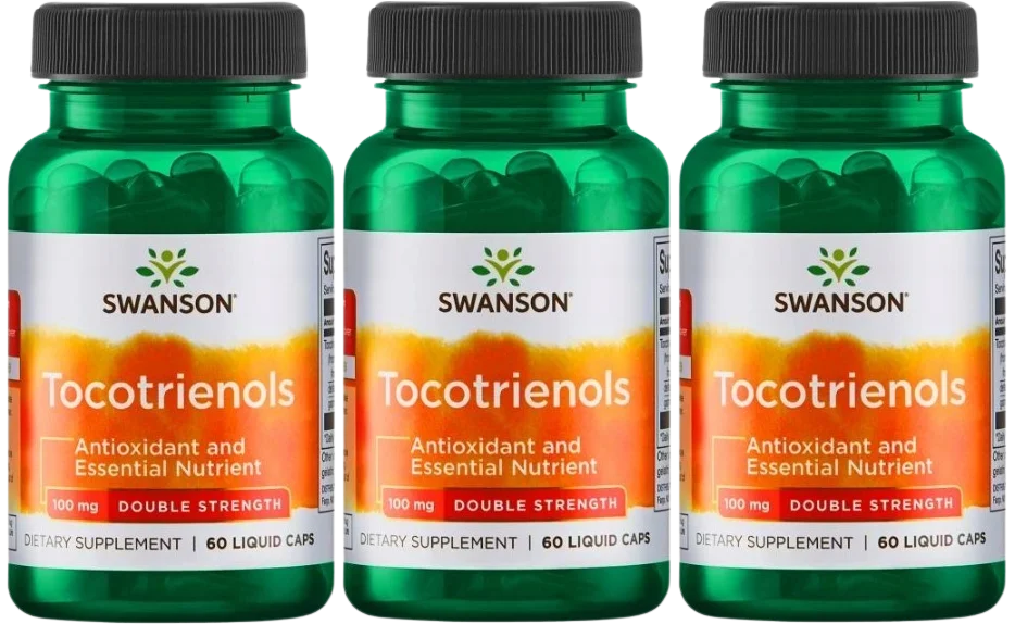 Токотриенолы Swanson Tocotrienols 100 мг, из аннато, для сердца, 3 упаковки по 60 капсул