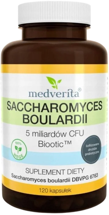Сахаромицеты буларди Medverita Saccharomyces Boulardii, 5 млрд КОЕ, 120 капсул