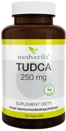 Тауроурсодезоксихолевая кислота Medverita TUDCA 250 мг, 120 капсул