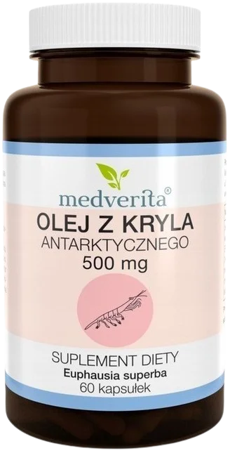 Омега-3 Medverita, масло антарктического криля, с астаксантином, 120 капсул