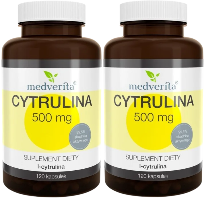 L-цитруллин Medverita Citrulline 500 мг, 2 упаковки по 120 капсул