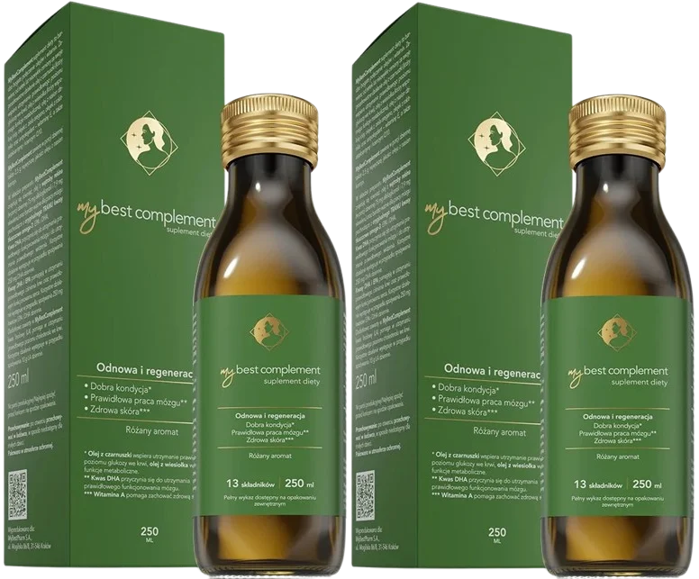 Омега-3 MyBestPharm MyBestComplement, с витаминами D3 и A, роза, масло, 2 флакона по 250 мл