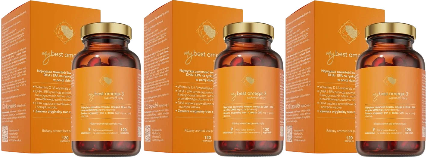 Омега-3 MyBestPharm MyBestOmega-3, 2022 мг на порцию, от 14 лет, 3 упаковки по 120 капсул