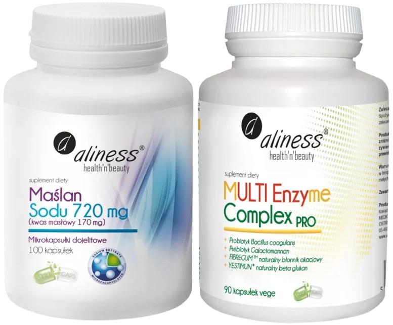 Набор Aliness бутират натрия 720 мг и Multi Enzyme Complex Pro, капсулы