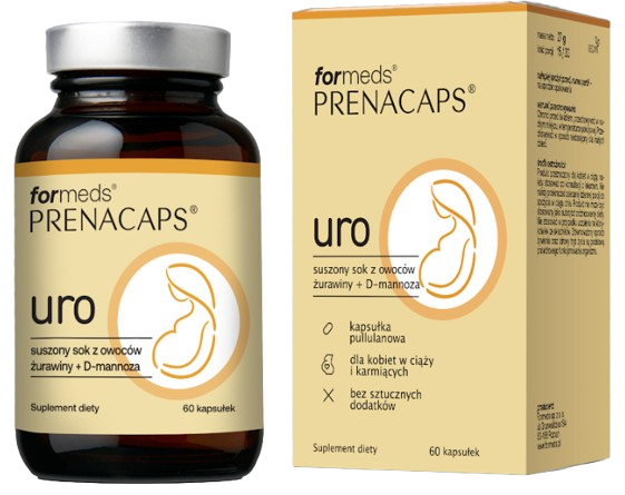 D-манноза с клюквой ForMeds Prenacaps Uro, для беременных и кормящих, 60 капсул