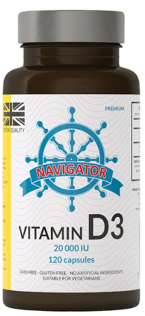 Витамин D3 Navigator 20 000 МЕ, 120 капсул