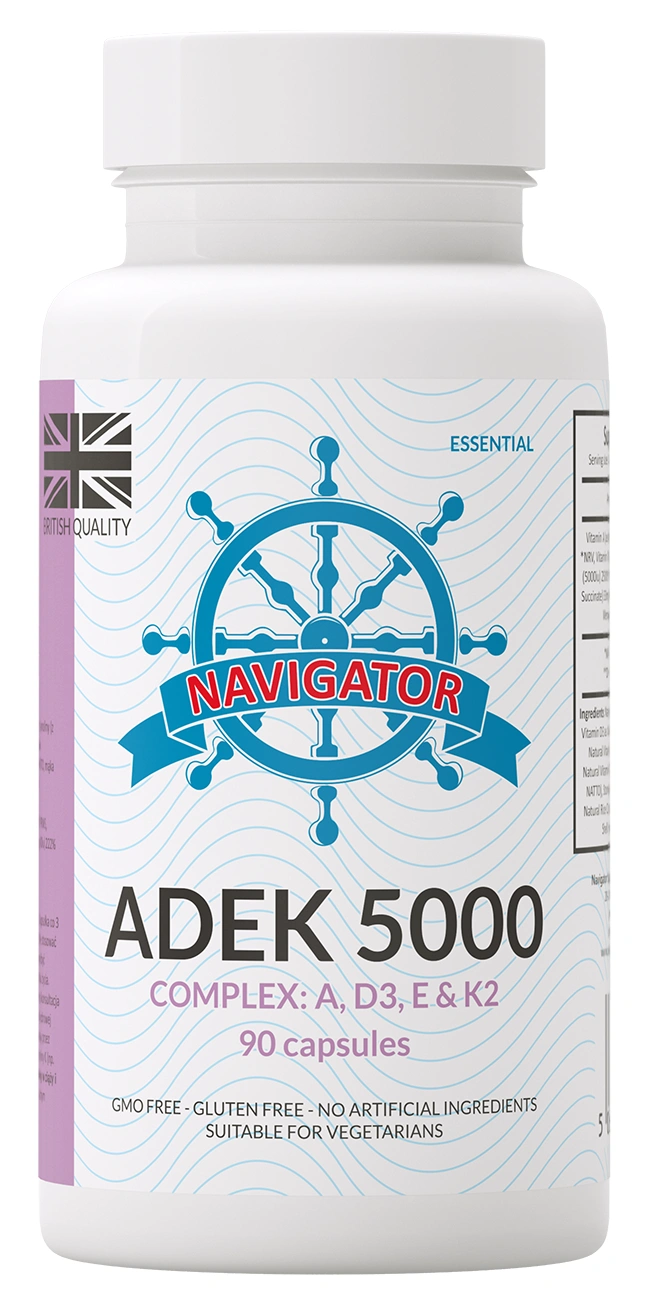 Витамины A, D3, E, K2 Navigator ADEK 5000 Complex, 90 капсул