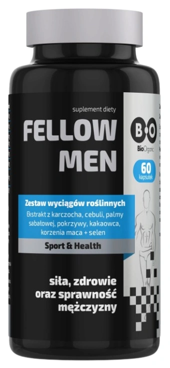 Комплекс для мужчин BioOrganic Fellow Men, пальма сабаль и мака, 60 капсул
