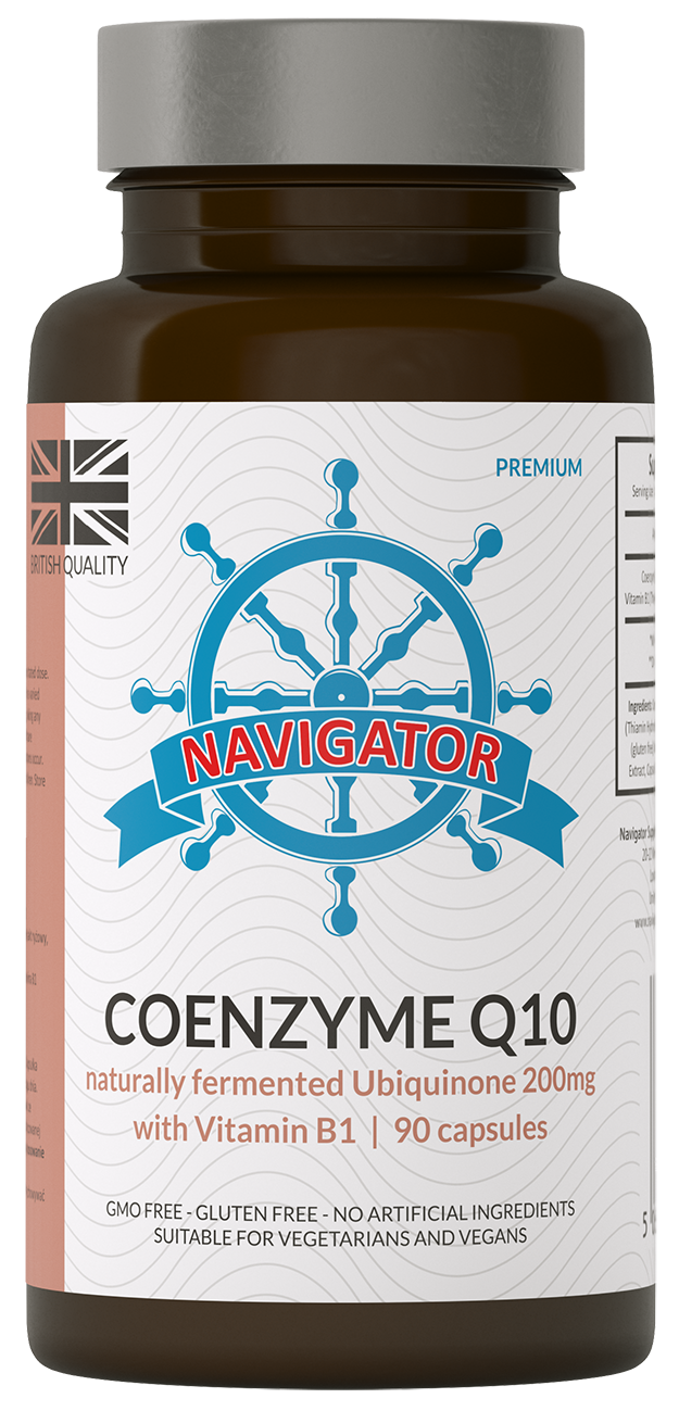 Коэнзим Q10 Navigator 200 мг, с витамином B1, 90 капсул