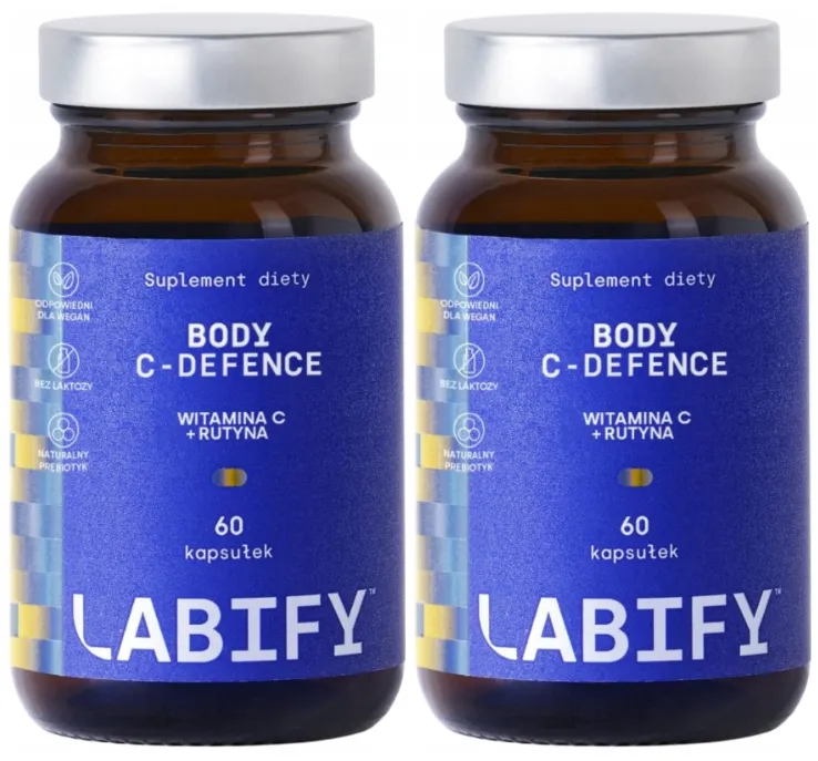 Витамин C Labify Body C-Defence 500 мг с рутином, 2 упаковки по 60 капсул