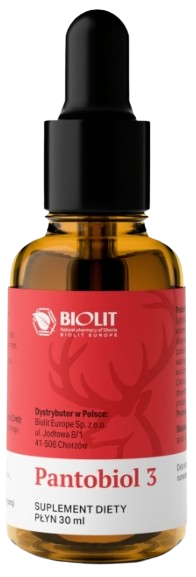 Экстракт рогов благородного оленя Biolit Pantobiol 3, для суставов и костей, капли