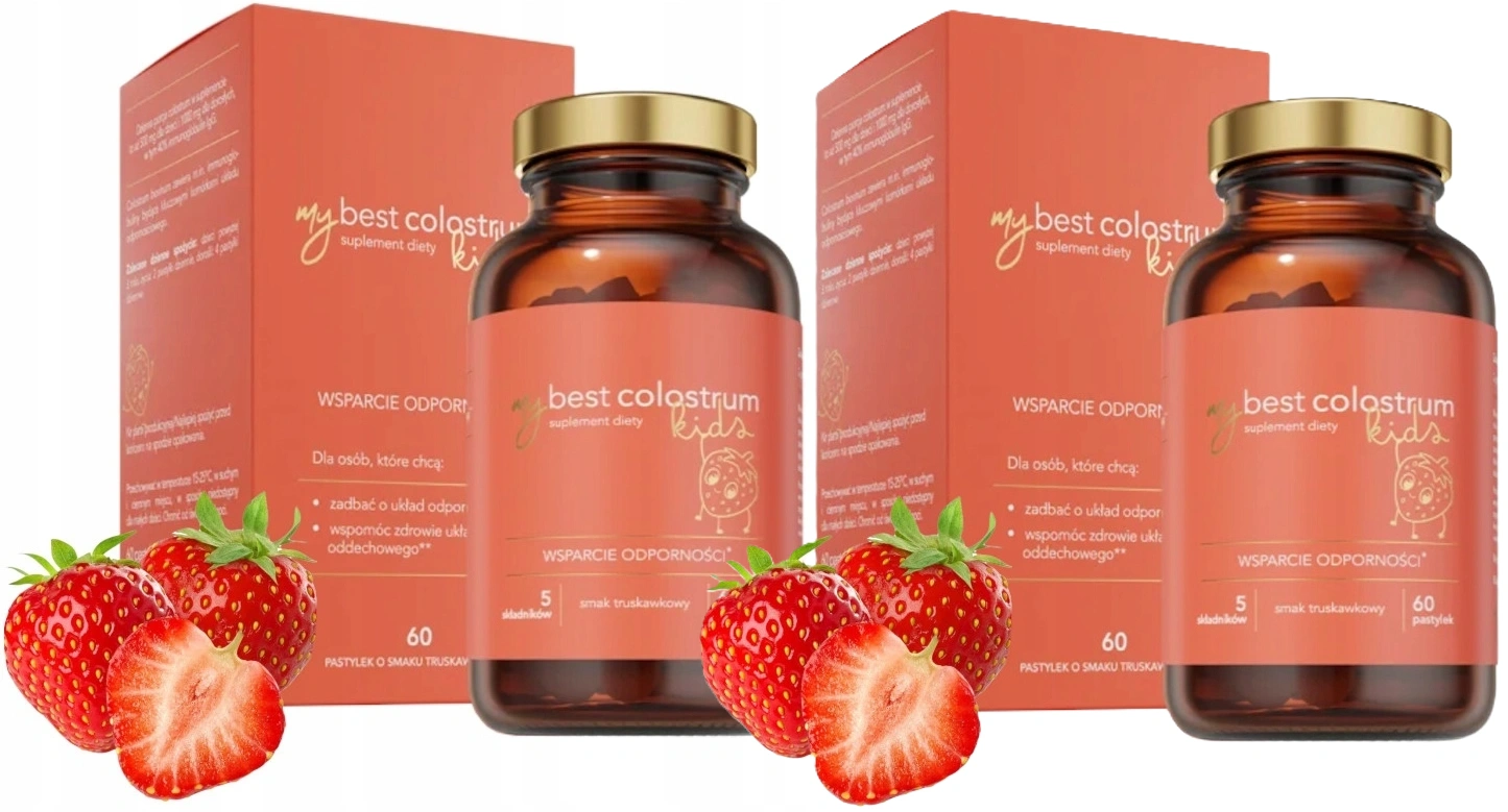 Молозиво для детей MyBestPharm MyBest Colostrum Kids, IgG 40 %, от 3 лет, пастилки, 2 упаковки
