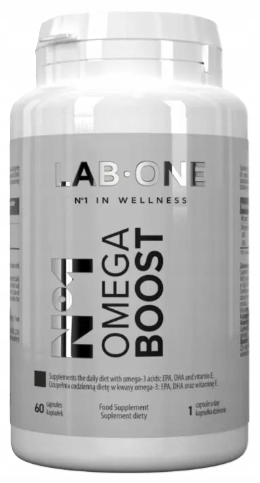 Омега-3 Lab One N°1 Omega Vit, с витаминами D3, K2, A и E, 60 капсул