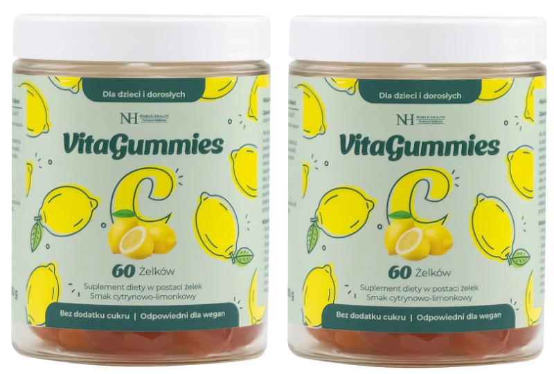 Витамин C Noble Health VitaGummies Vitamin C, 80 мг, жевательные мармеладки, 2 упаковки