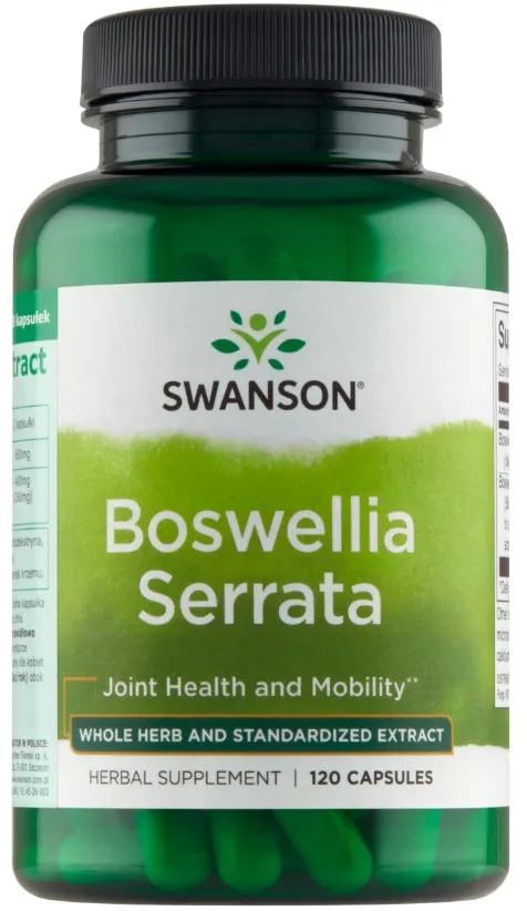 Босвеллия Swanson Boswellia Serrata 200 мг, Boswellin, 120 капсул