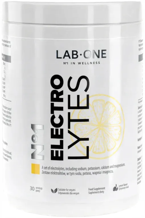 Электролиты Lab One N1 Electrolytes, натрий, калий, кальций и магний, лимон, порошок, 420 г