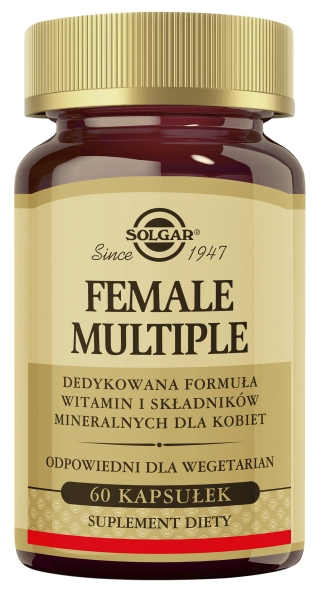 Мультивитамины Solgar Female Multiple для женщин, 27 компонентов, 60 капсул