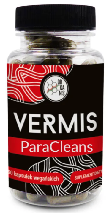 Травяной комплекс Organis Vermis ParaCleans, для пищеварения, 90 капсул