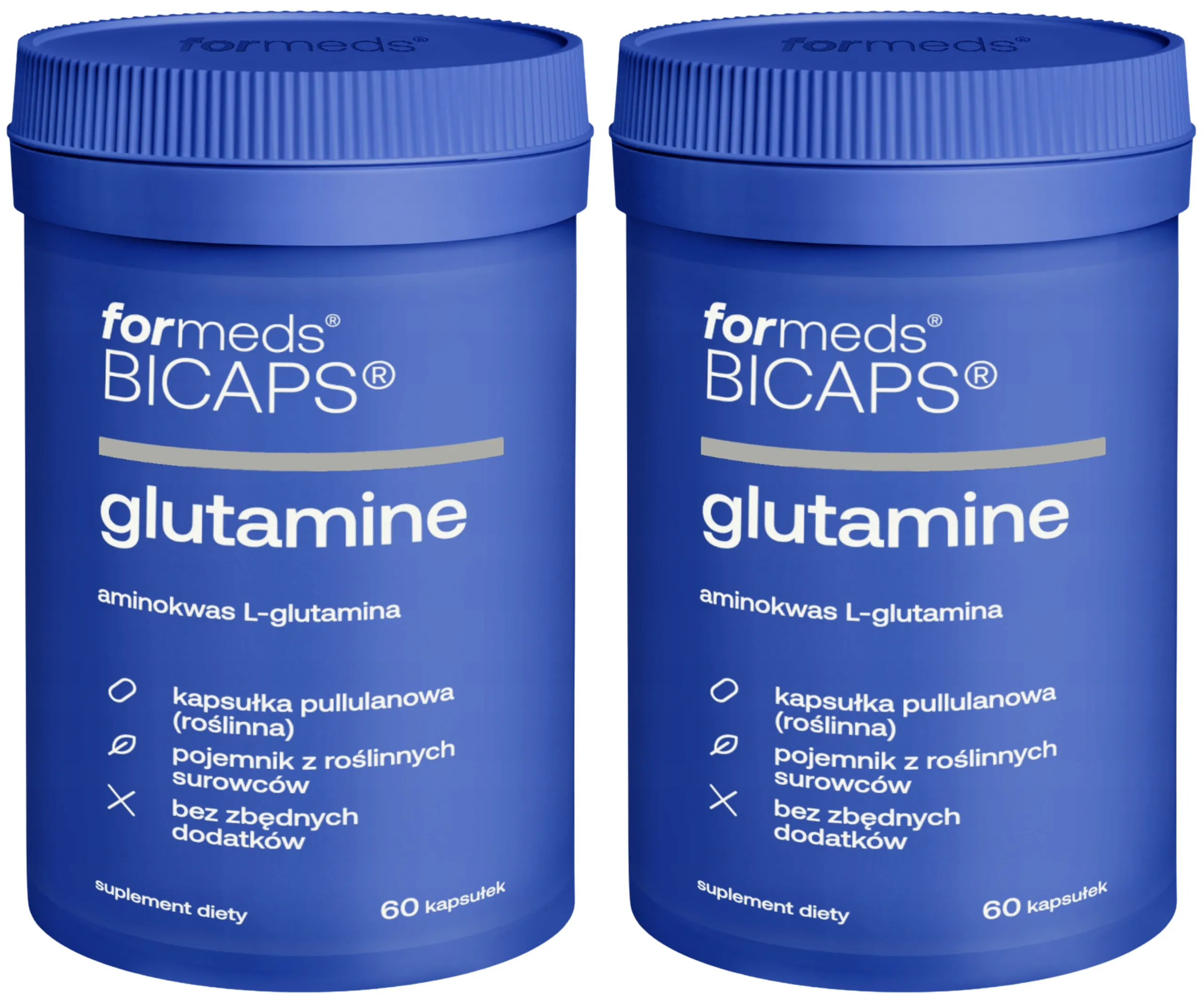 L-глютамин ForMeds Bicaps Glutamine, для взрослых, 2 упаковки по 60 капсул