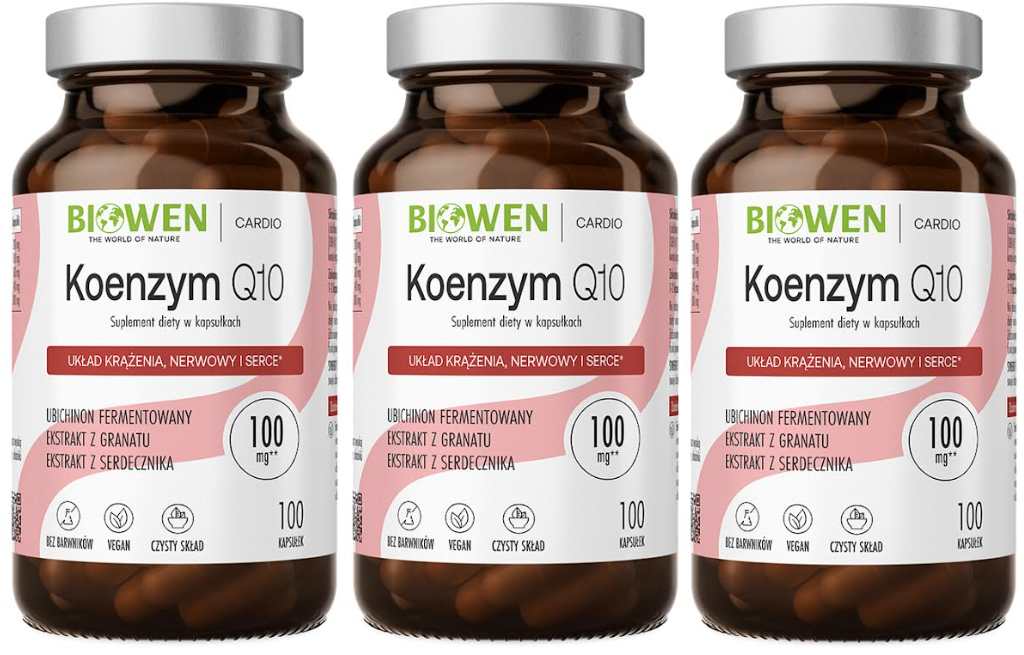 Коэнзим Q10 Biowen 100 мг, 3 упаковки по 100 капсул