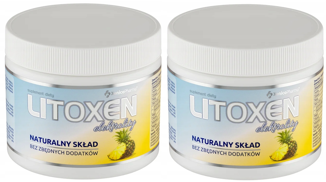 Электролиты Xenico Litoxen, с инулином и витамином C, ананас, порошок, 2 упаковки