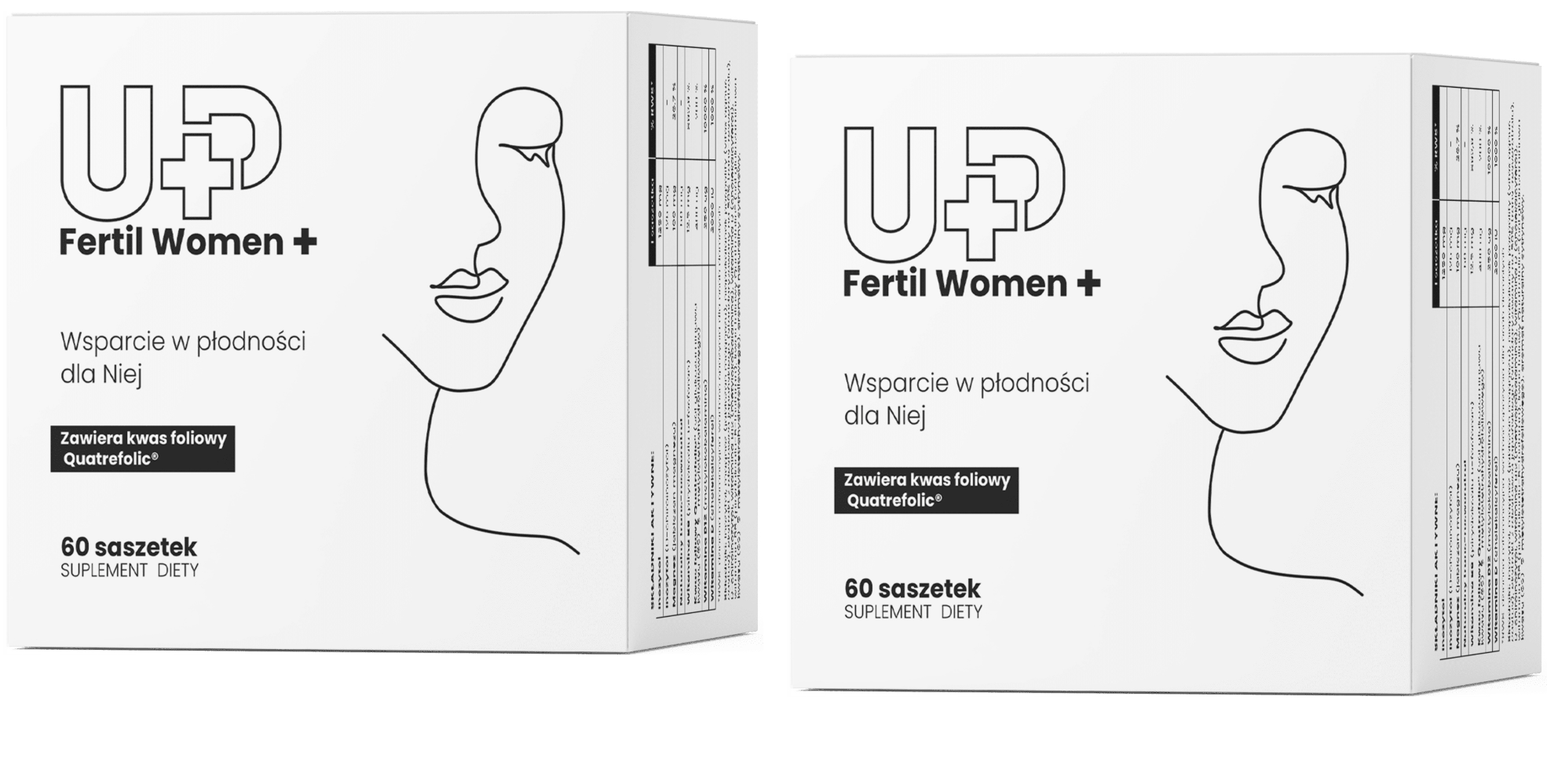 Комплекс для женщин UP Health Pharma UP Fertil Women+, инозитол и витамины B6, B12, D, саше, 2 упаковки