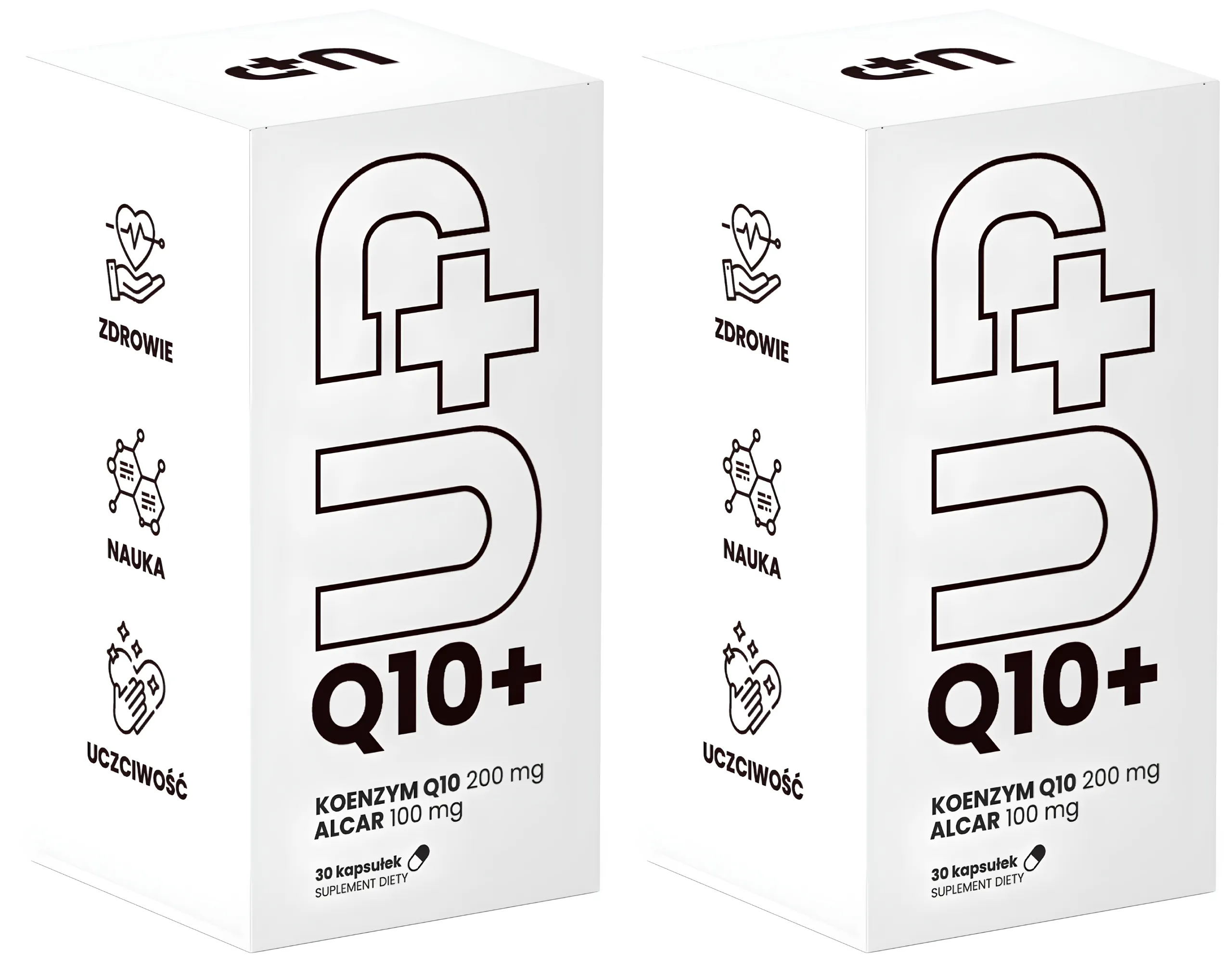 Коэнзим Q10 UP Health Pharma UP Q10+ 200 мг, с ацетил-L-карнитином, 2 упаковки по 60 капсул