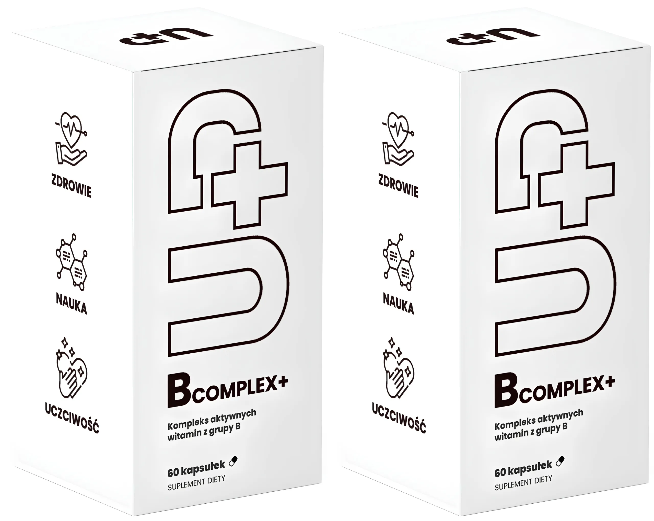 Витамины группы B UP Health Pharma UP B Complex+, активные формы, 2 упаковки по 60 капсул