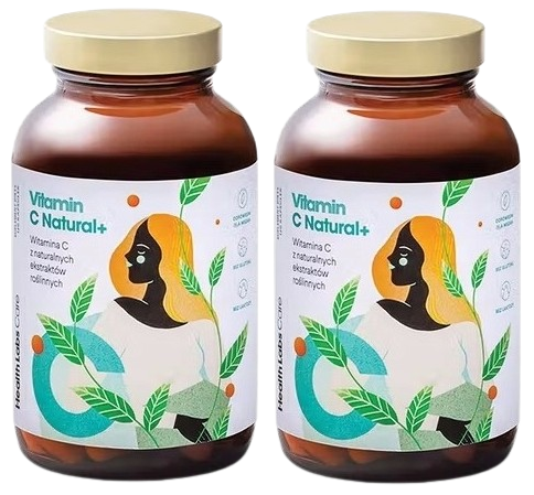 Витамин C Health Labs Care Vitamin C Natural+, камю-камю и ацерола, 2 упаковки по 120 капсул