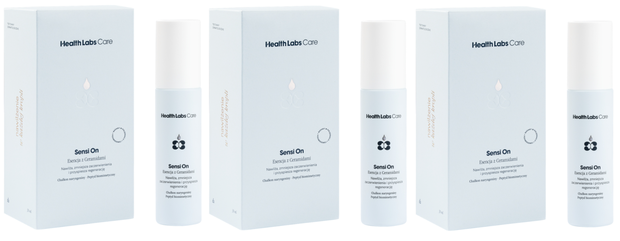 Midival Lab 3 x Health Labs Care Sensi On Dzień i Noc 30ml Nawilżająca Emulsja z ...
