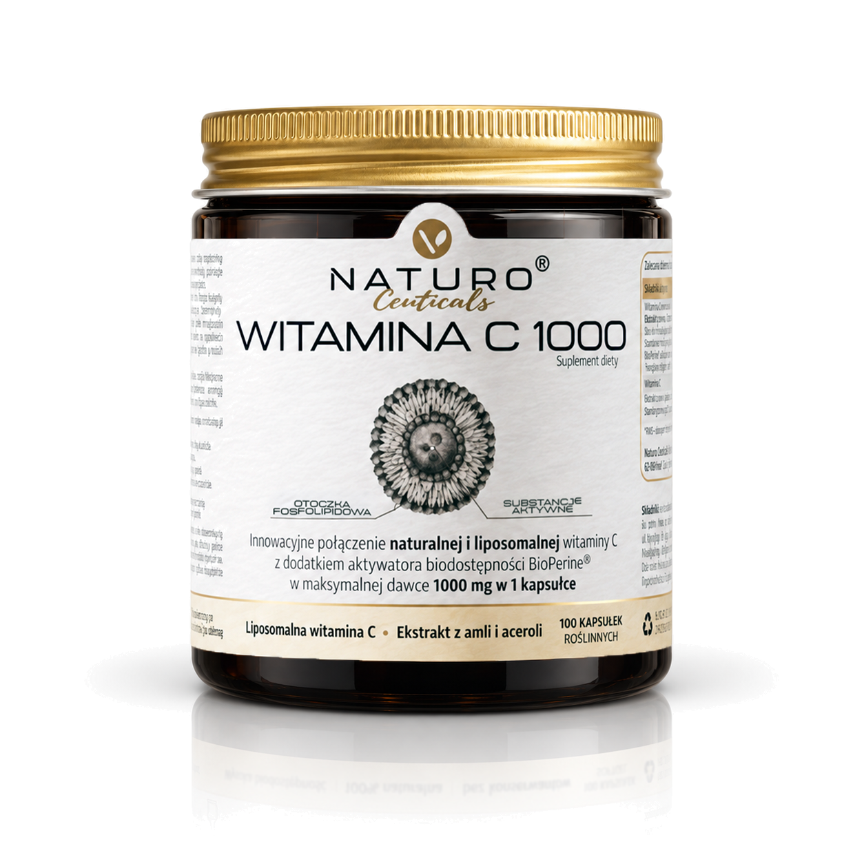 Витамин C Virentia Naturoceuticals 1000, липосомальный, из амлы и ацеролы, 100 капсул