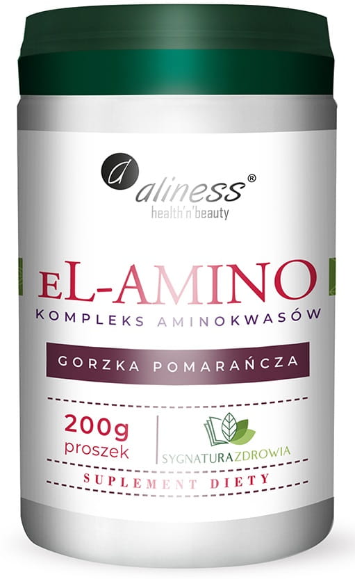 Аминокислоты Aliness eL-Amino, незаменимые аминокислоты, горький апельсин, порошок, 200 г