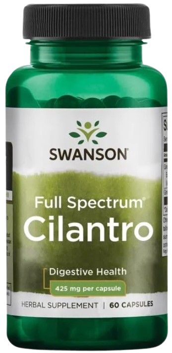 Кориандр Swanson Full Spectrum 425 мг, для пищеварения, 60 капсул