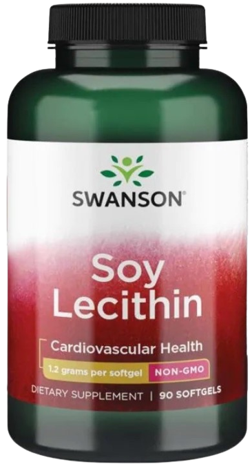 Лецитин соевый Swanson Soy Lecithin 1200 мг, 90 капсул
