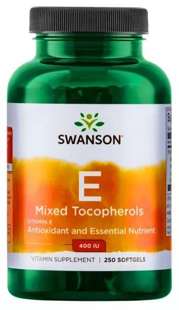 Витамин E Swanson E Mixed Tocopherols 400 МЕ, 250 капсул